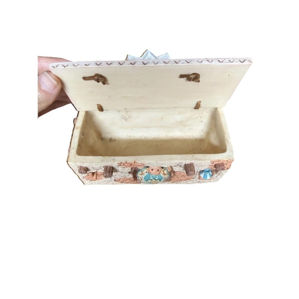 1996 Friends of the Feather Enesco Karen Hahn Southwestern Trinket Box - Picture 3 of 6